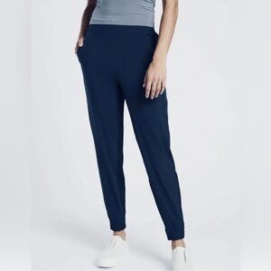 Athleta Brooklyn Jogger Navy Blue Size 12 Travel Pants